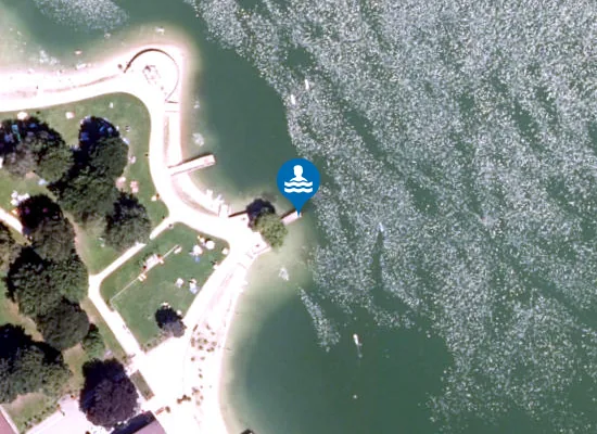 Satellite image of WAGINGER SEE BADEPARK STRANDKURHAUS WAGING AM SEE