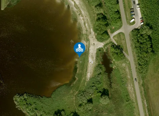 Satellite image of LAUWERSMEER, STRAND BRILDUIKER