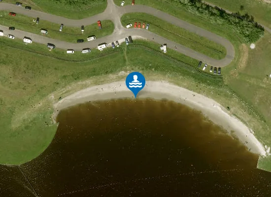 Satellite image of LAUWERSMEER, STRAND KLEINE ZWAAN