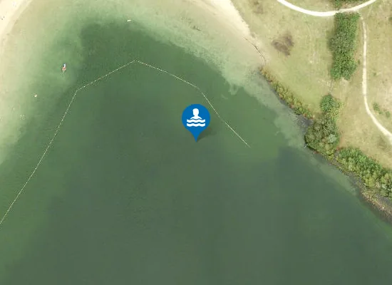 Satellite image of DE KUILEN MILL, NOORDELIJKE HOEK VAN STRAND