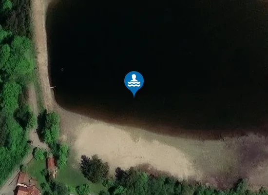 Satellite image of LUGENAUER SEE BOEBING STEG OSTSEITE