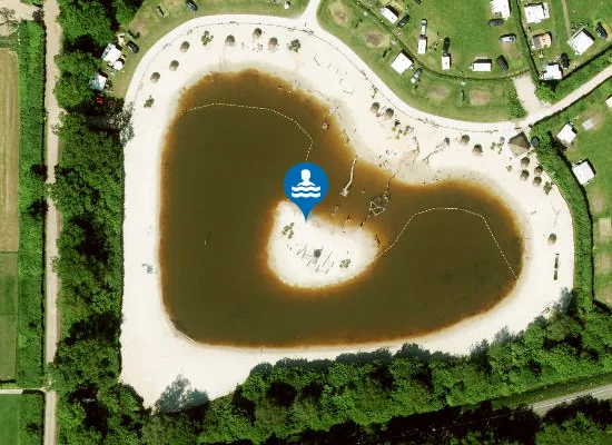 Satellite image of CAMPING DE KLEINE WOLF