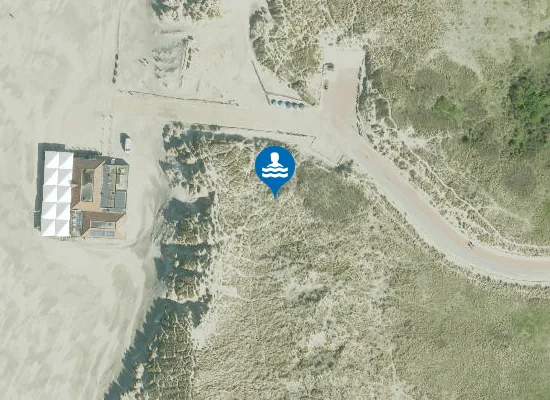 Satellite image of BADSTRAND HOLLUM, AMELAND