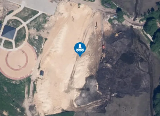 Satellite image of Lisowice