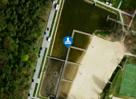 Satellite image of Kąpielisko MOSiR Zgierz