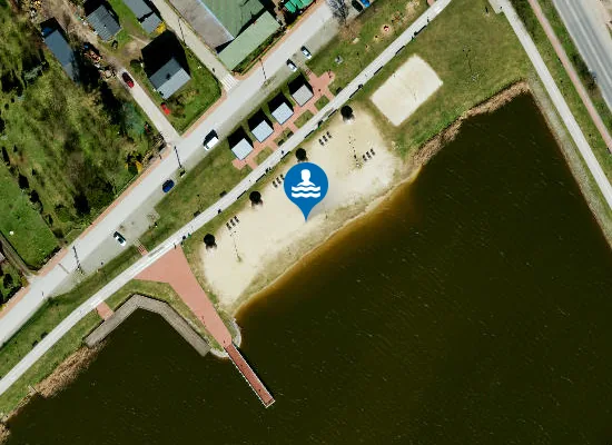 Satellite image of Zalew Opoczno