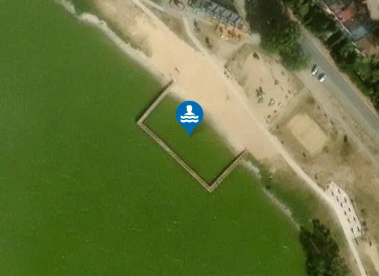 Satellite image of Kąpielisko Miejskie nad Zalewem Muchawka