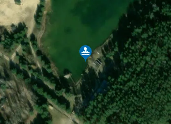 Satellite image of Kąpielisko w Kącku