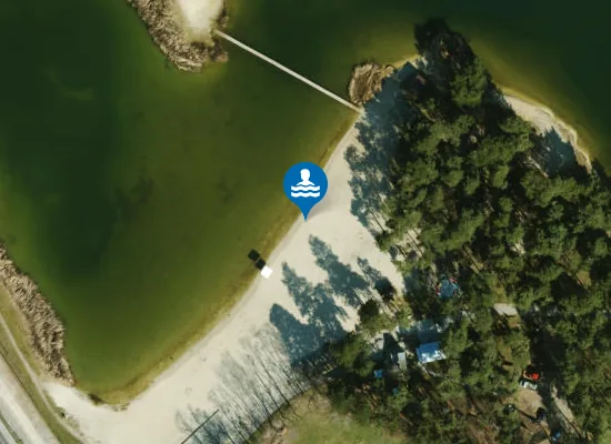 Satellite image of ZALEW NA PIASKACH - KRYSPINÓW