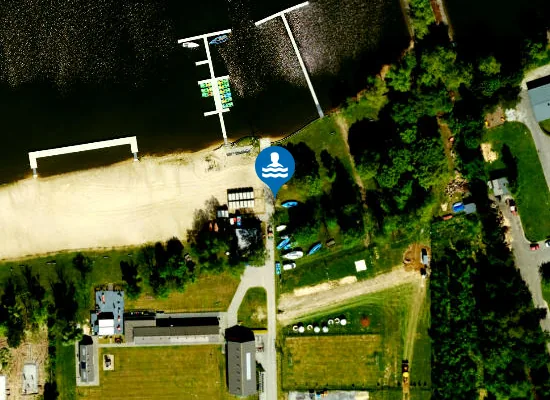 Satellite image of OŚRODEK SPORTÓW WODNYCH W ŁĄCE