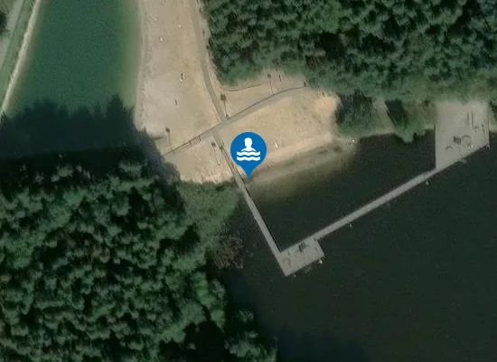 Satellite image of Mały Staw Starganiec w Mikołowie