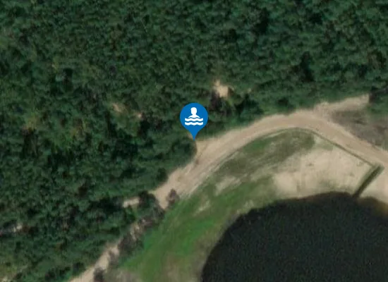 Satellite image of Kapielisko na zbiorniku wodnym Jacnia