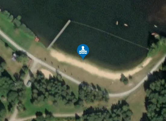 Satellite image of Kapielisko na zbiorniku wodnym Rudka