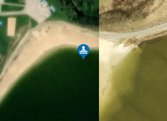 Satellite image of ZALEW MIEJSKI W ZAMOŚCIU