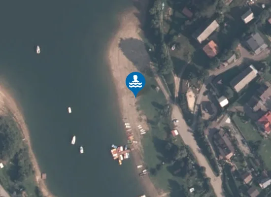 Satellite image of Zielona Plaża - Zawóz
