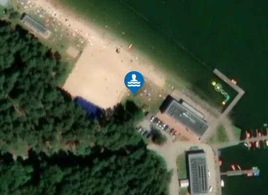 Satellite image of PLAŻA MIEJSKA NA TERENIE OŚRODKA SPORTÓW WODNYCH DOJLIDY
