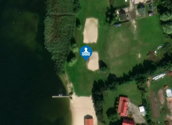 Satellite image of KĄPIELISKO GMINNE W KOZIELSKU NAD JEZIOREM STĘPUCHOWSKIM