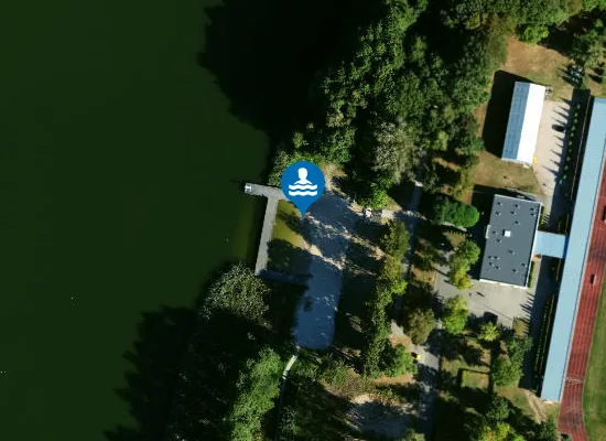 Satellite image of KĄPIELISKO MIEJSKIE W ZŁOTOWIE PRZY UL. WIOŚLARSKIEJ