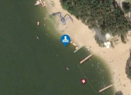 Satellite image of KĄPIELISKO GMINNEGO OŚRODKA SPORTU I REKREACJI W NOWYM DĘBCU NAD J. WONIESKIM