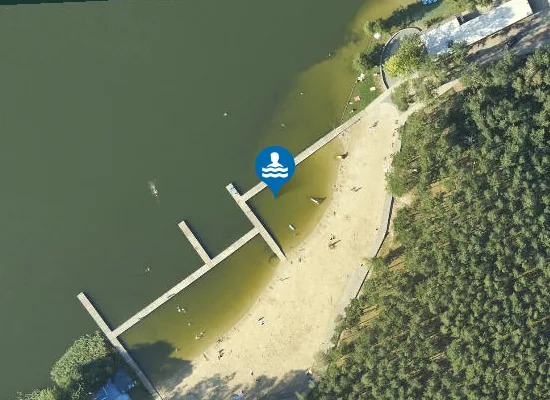 Satellite image of KĄPIELISKO NA JEZIORZE MIERZYŃSKIM