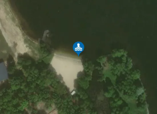 Satellite image of Kąpielisko OAZA BŁAŻEJEWKO nad Jeziorem Bnińskim w Błażejewku