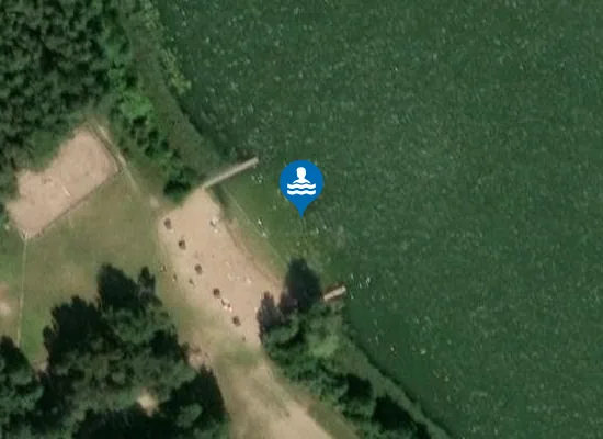 Satellite image of KĄPIELISKO PRZY HOTELU SZABLEWSKIM NA JEZIORZE ŁÓDZKO - DYMACZEWSKIM OBRĘB DYMACZEWO NOWE