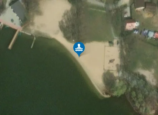 Satellite image of Kąpielisko Gminna plaża Osłonin