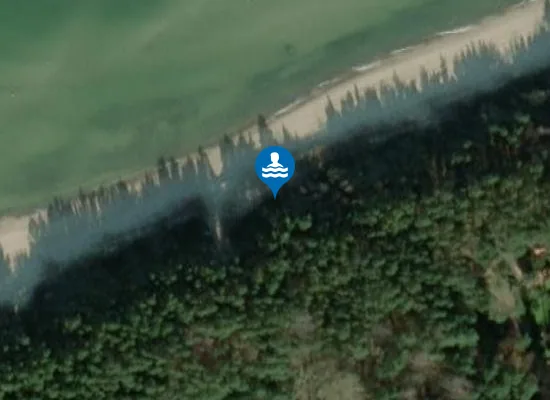 Satellite image of Kąpielisko Pobierowo plaża wschodnia