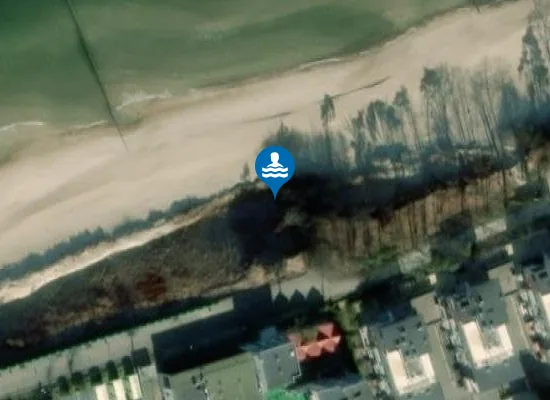 Satellite image of Kąpielisko Rewal plaża wschodnia 1