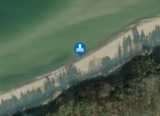 Satellite image of Kąpielisko Pobierowo plaża wschodnia 2