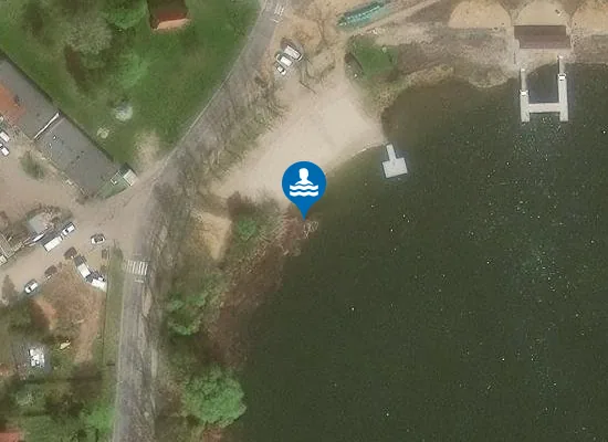 Satellite image of KĄPIELISKO NA JEZIORZE DŁUŻEC