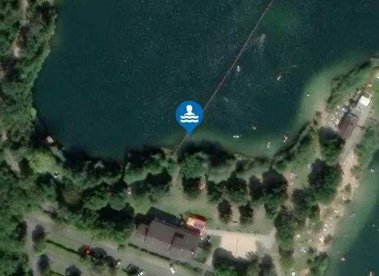 Satellite image of BADESTELLE WALLDORFER SEE