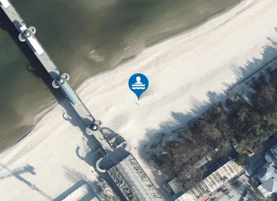 Satellite image of Kąpielisko morskie Międzyzdroje Wschód