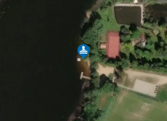 Satellite image of Kąpielisko Plaża miejska w Golenicach