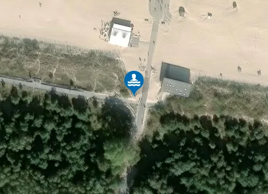 Satellite image of KĄPIELISKO MORSKIE ŚWINOUJŚCIE - UZNAM