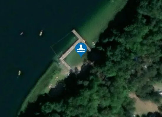 Satellite image of Kąpielisko nad jez Siecino Wyspa Ostrów