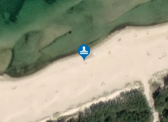 Satellite image of KĄPIELISKO POGORZELICA PLAŻA WSCHODNIA