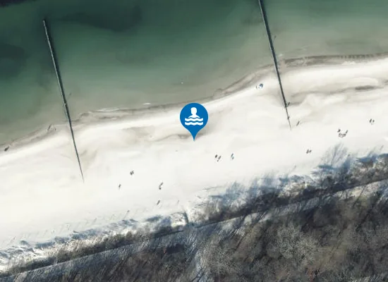 Satellite image of KĄPIELISKO MORSKIE KOŁOBRZEG WSCHÓD KAMIENNY SZANIEC