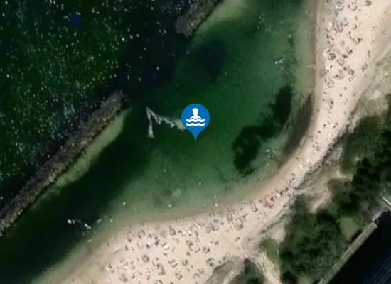 Satellite image of Darłówko Wschodnie - kąpielisko nr 4