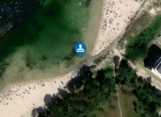 Satellite image of Darłówko Wschodnie - kąpielisko nr 3