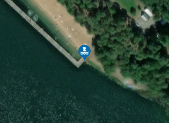 Satellite image of KĄPIELISKO NA JEZIORZE NIERZYM - RÓŻANKI, GMINA KŁODAWA