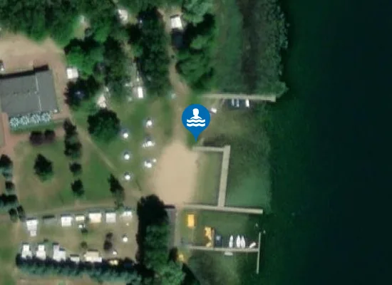 Satellite image of KĄPIELISKO OW KARINA NAD JEZIOREM SZARCZ DUŻY