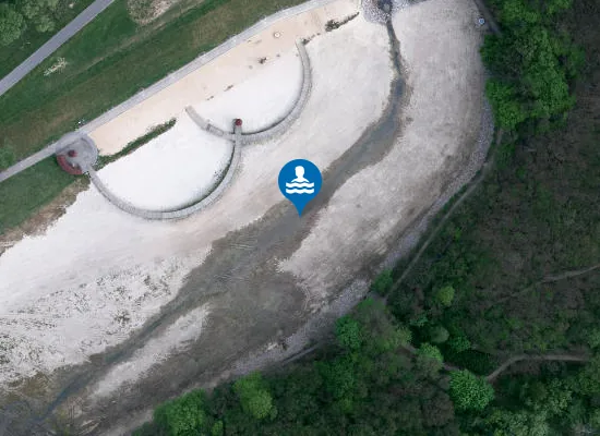 Satellite image of Zalew Złotoryja