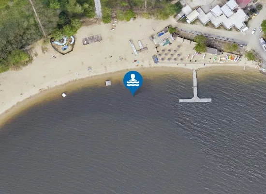 Satellite image of KĄPIELISKO JEZIORA NYSKIEGO NA TERENIE OŚRODKA REKREACJI W SKOROCHOWIE