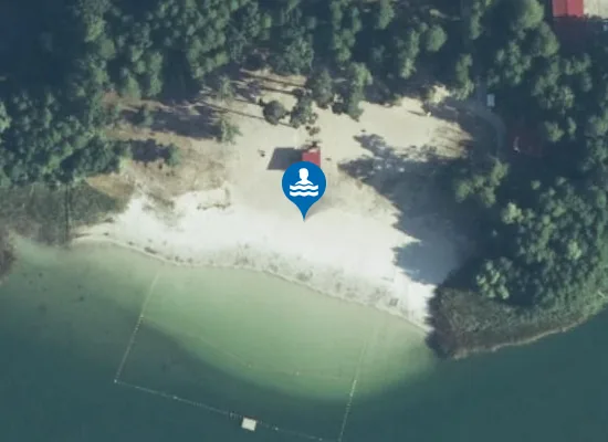 Satellite image of OŚRODEK SZKOLENIOWO-WYP. WOPR WOJ.KUJAWSKO-POMORSKIEGO KĄPIELISKO BORÓWNO NAD JEZIOREM BORÓWNO