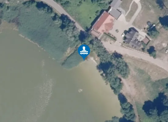 Satellite image of Plaża pod Wierzbami w Wierzchucinku