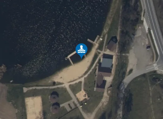 Satellite image of Kąpielisko nad Jeziorem Czarownic