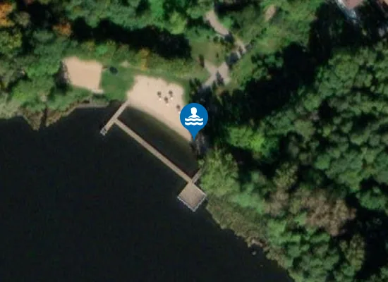Satellite image of KĄPIELISKO PLAŻA MIEJSKA W CHODCZU