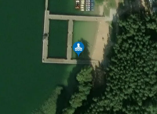 Satellite image of KĄPIELISKO W M. KRETOWINY DZIAŁ.NR 355/4 (JEZ. NARIE), OBRĘB BOGACZEWO, NA WYS. DZIAŁ.NR 724/1I731/2