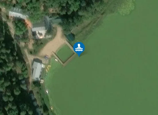 Satellite image of KĄPIELISKO NA WODACH JEZIORA PAUZEŃSKIEGO W MIEJSCOWOŚCI CZERWONA KARCZMA 5